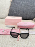 Noir Luxe Square Sunglasses