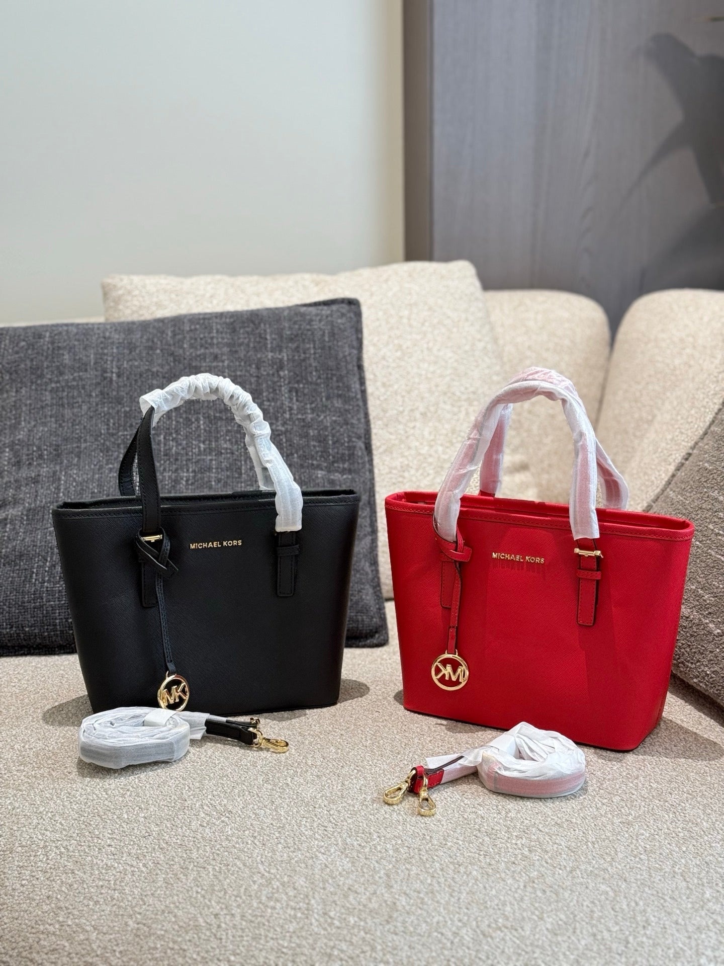 Structured Leather Tote Bag