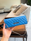Genuine Leather Chrome Hearts Quilted Chain Bag